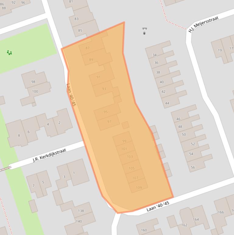 Kaart van postcodegebied 7671MX.