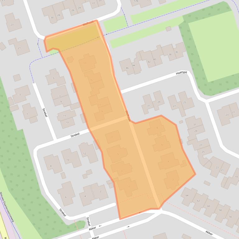Kaart van postcodegebied 7671NS.