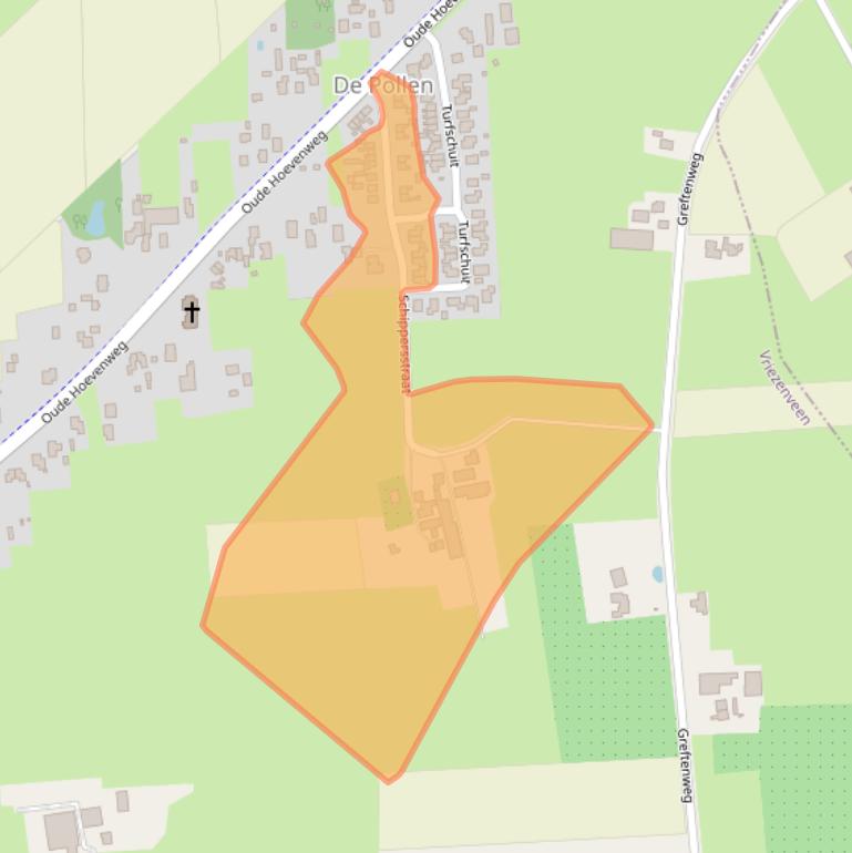 Kaart van postcodegebied 7671PE.