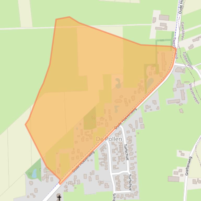 Kaart van postcodegebied 7671PH.