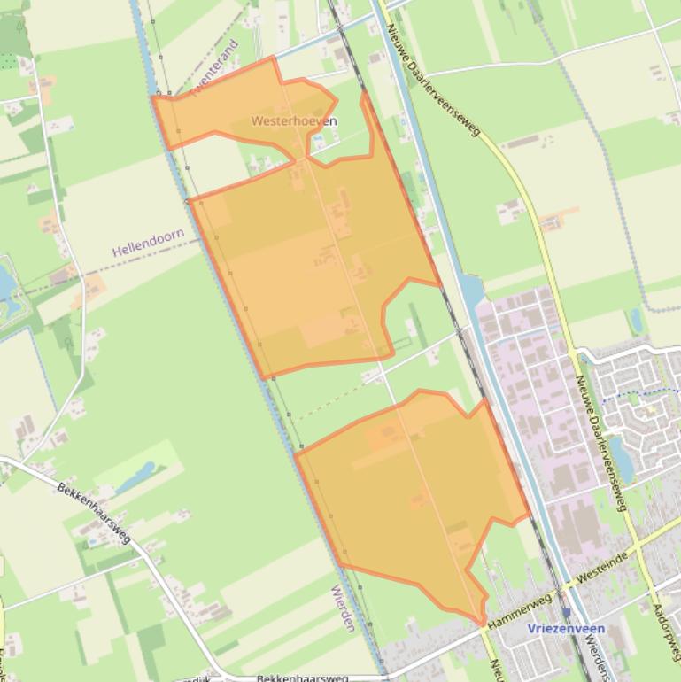 Kaart van postcodegebied 7671SB.