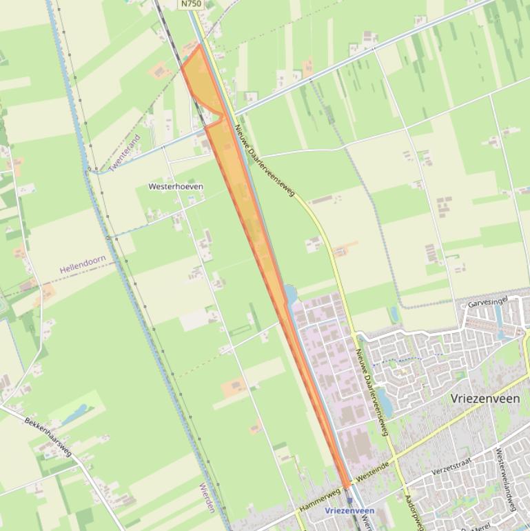 Kaart van postcodegebied 7671SJ.