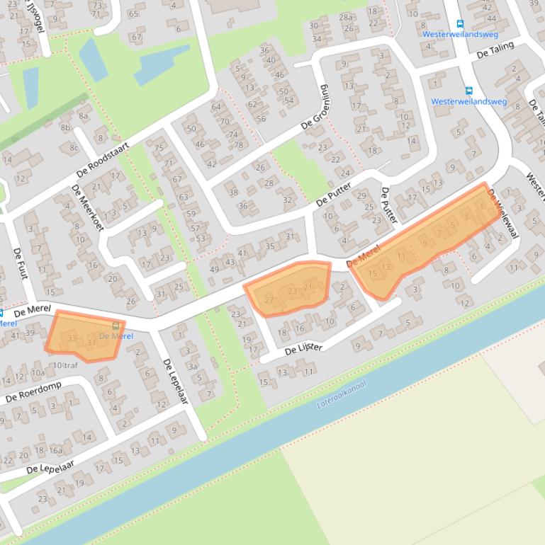 Kaart van postcodegebied 7671VA.