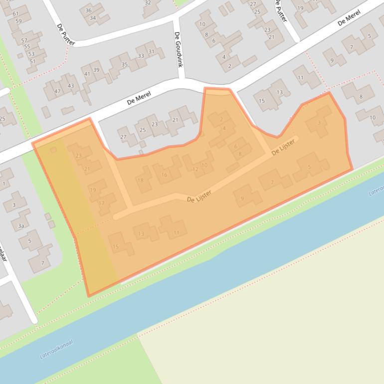 Kaart van postcodegebied 7671VB.