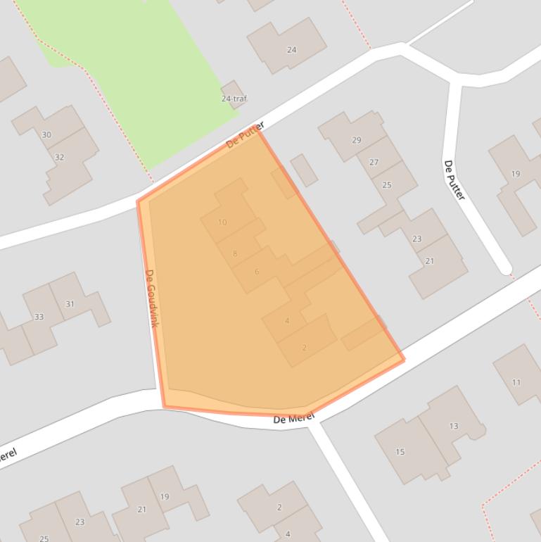 Kaart van postcodegebied 7671VD.