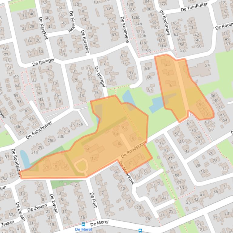 Kaart van postcodegebied 7671VN.