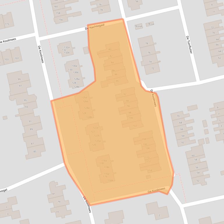 Kaart van postcodegebied 7671VS.