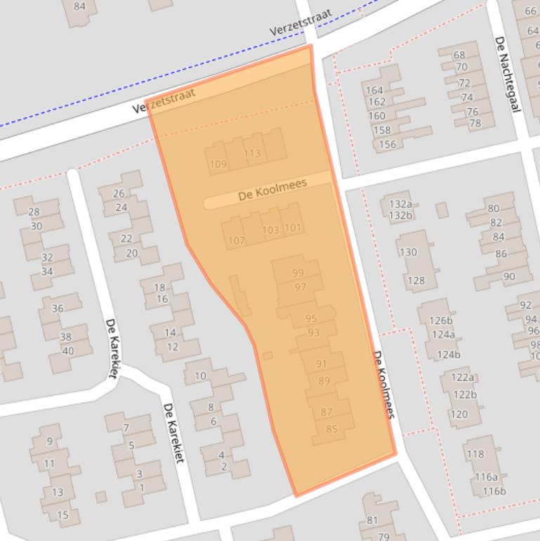 Kaart van postcodegebied 7671VX.