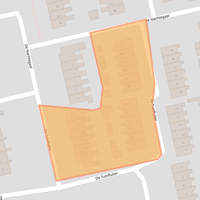 Kaart van postcodegebied 7671WG.