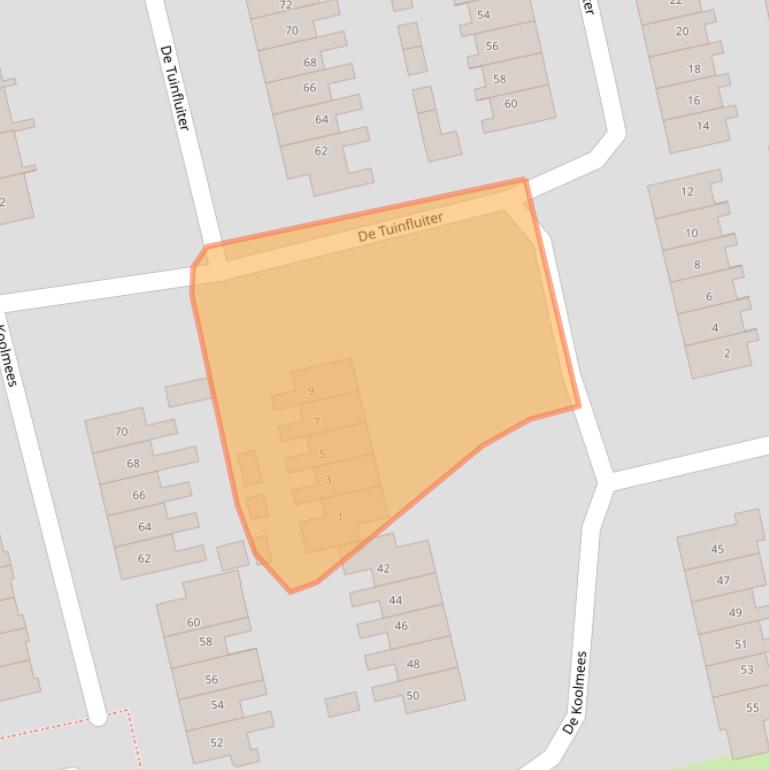 Kaart van postcodegebied 7671WH.