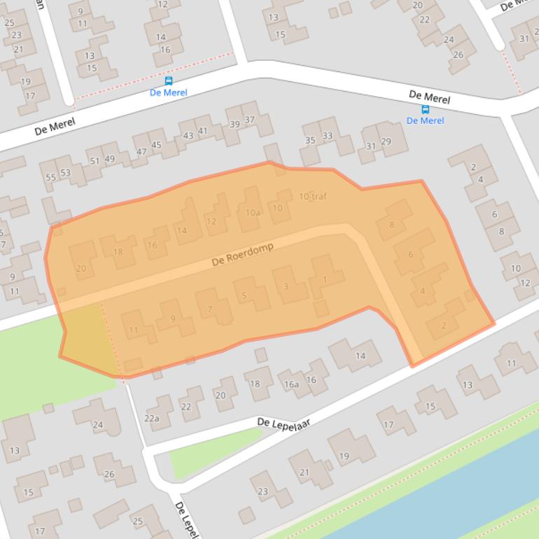 Kaart van postcodegebied 7671WL.