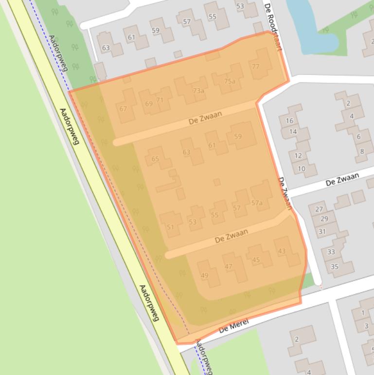 Kaart van postcodegebied 7671WR.