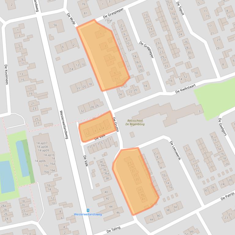 Kaart van postcodegebied 7671XA.