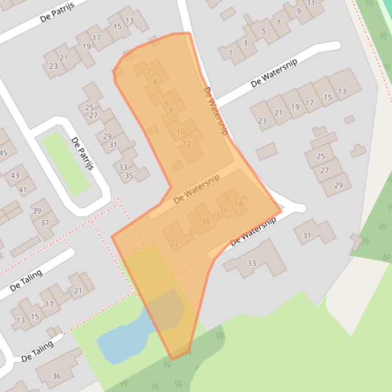 Kaart van postcodegebied 7671XG.