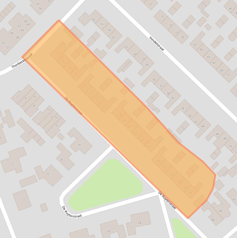 Kaart van postcodegebied 7671XJ.