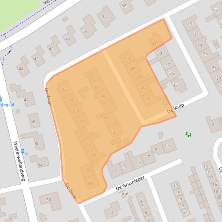 Kaart van postcodegebied 7671ZN.