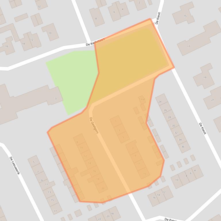 Kaart van postcodegebied 7671ZW.