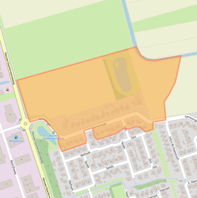 Kaart van postcodegebied 7672AA.