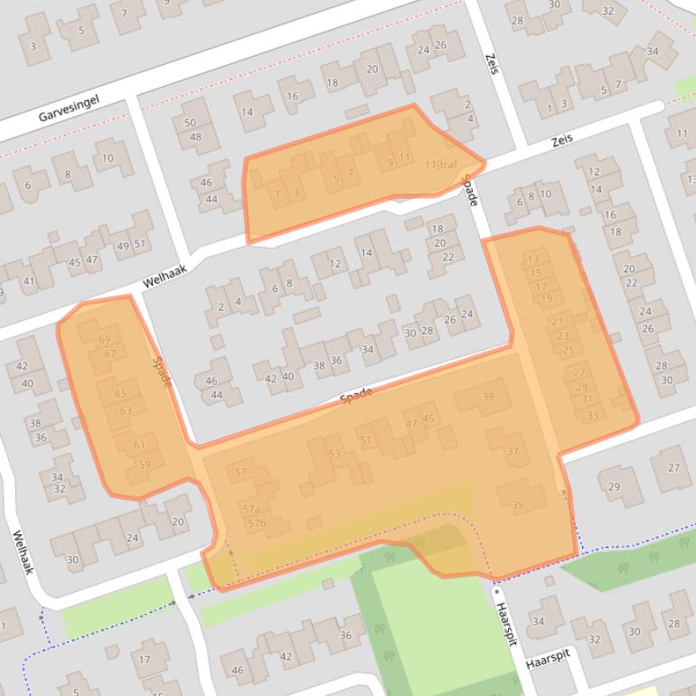 Kaart van postcodegebied 7672AD.