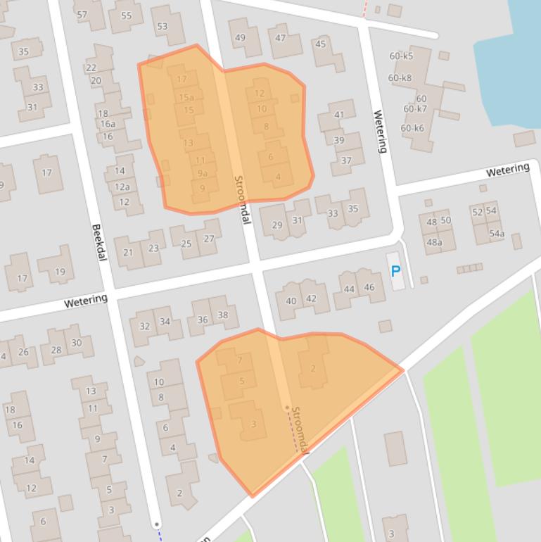 Kaart van postcodegebied 7672BC.