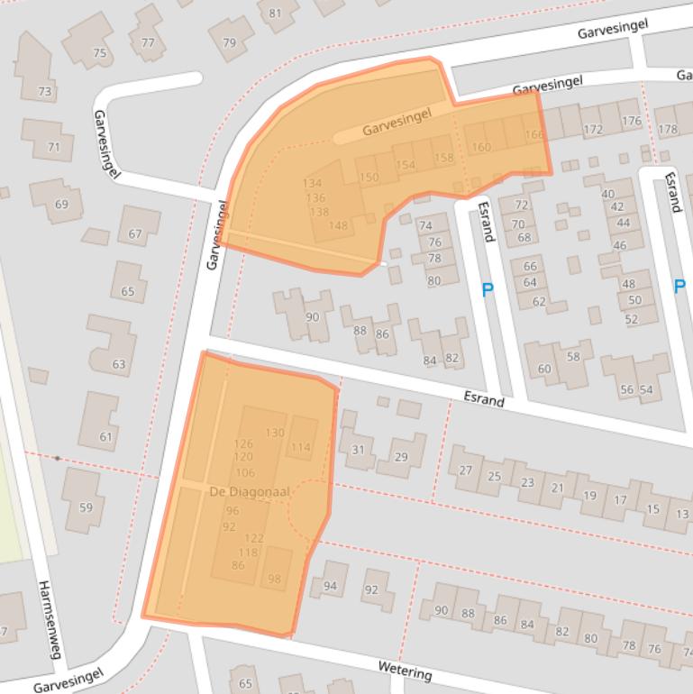 Kaart van postcodegebied 7672BH.