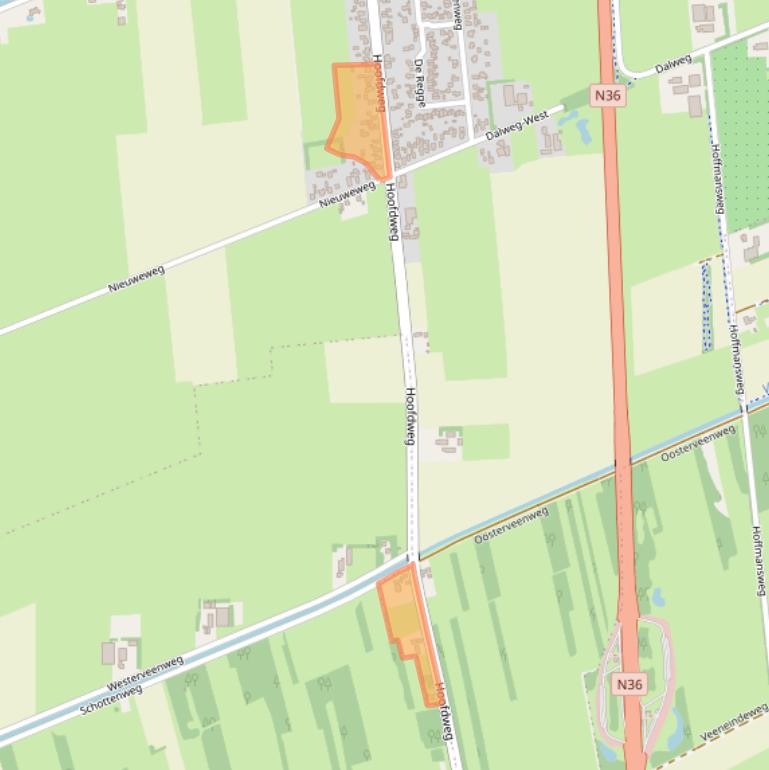 Kaart van postcodegebied 7676AA.