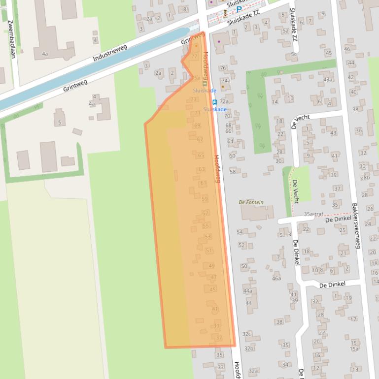 Kaart van postcodegebied 7676AB.