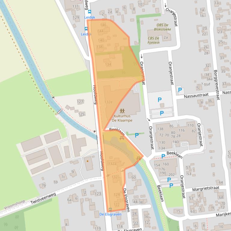 Kaart van postcodegebied 7676AJ.