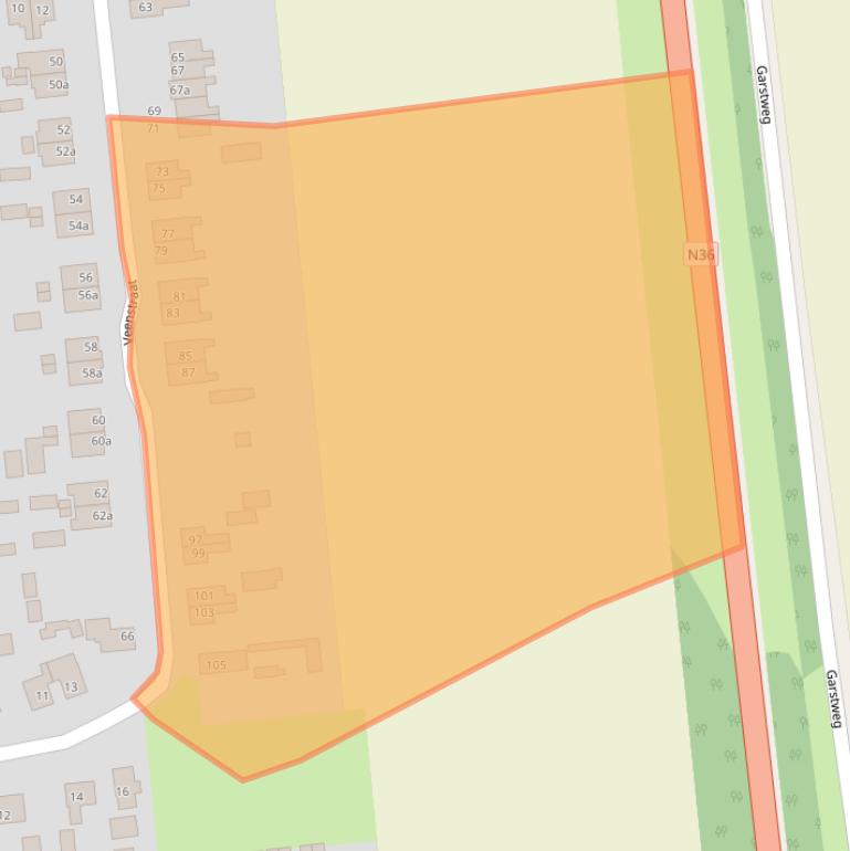 Kaart van postcodegebied 7676AZ.