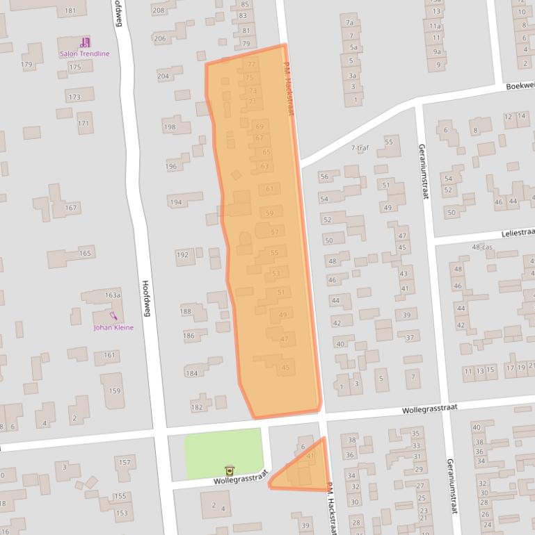 Kaart van postcodegebied 7676BK.