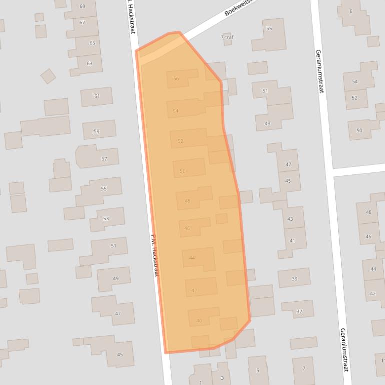Kaart van postcodegebied 7676BN.