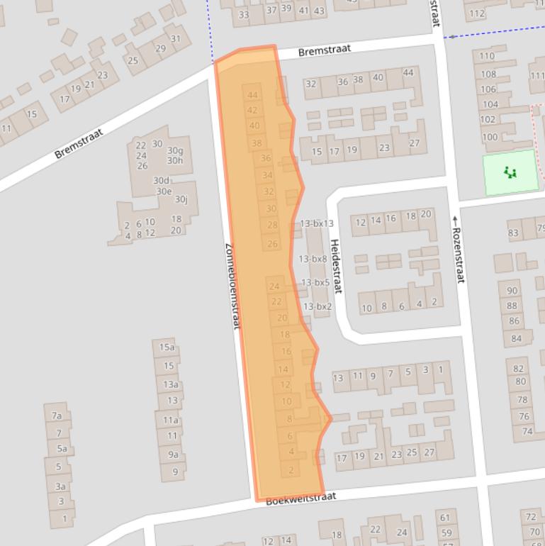 Kaart van postcodegebied 7676BV.
