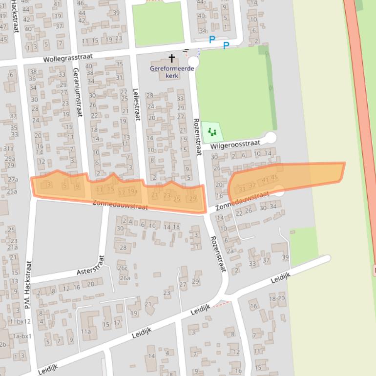 Kaart van postcodegebied 7676CA.