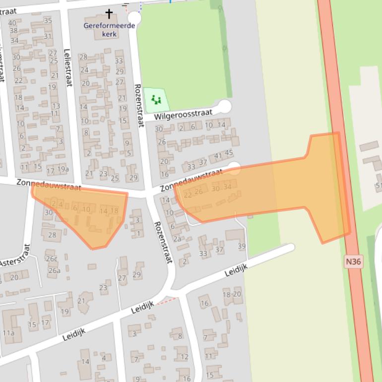 Kaart van postcodegebied 7676CB.