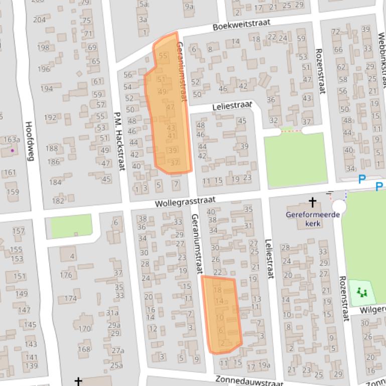 Kaart van postcodegebied 7676CD.