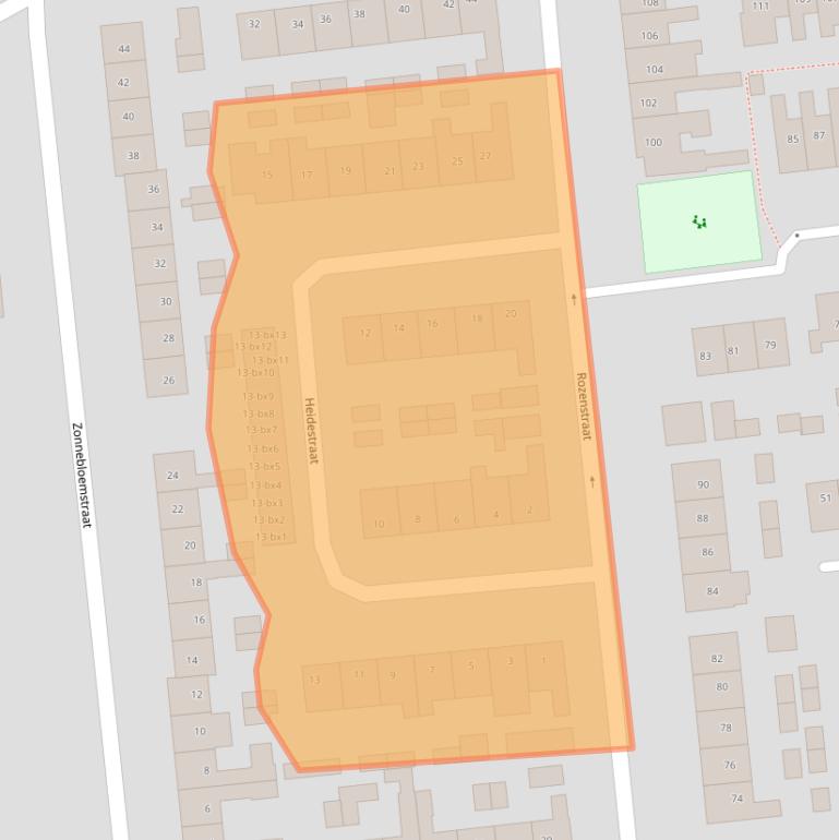 Kaart van postcodegebied 7676CG.