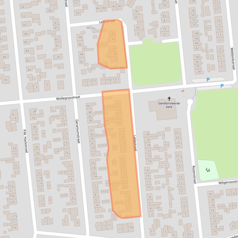 Kaart van postcodegebied 7676CH.