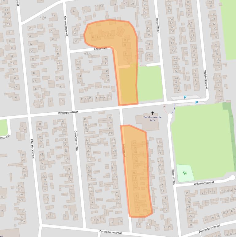 Kaart van postcodegebied 7676CJ.