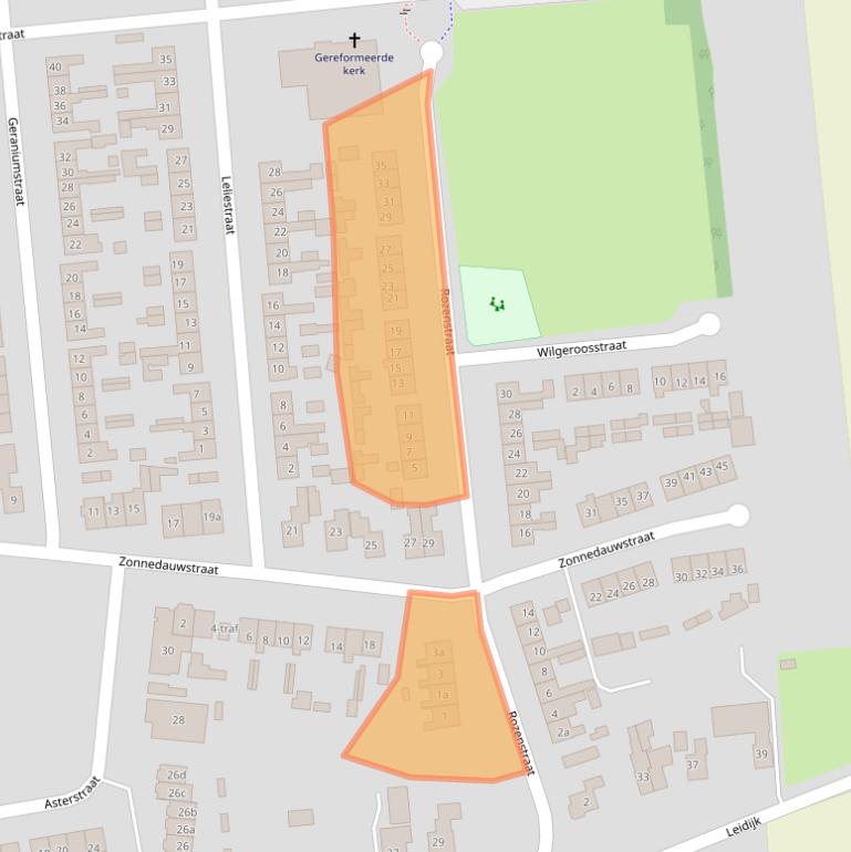Kaart van postcodegebied 7676CK.