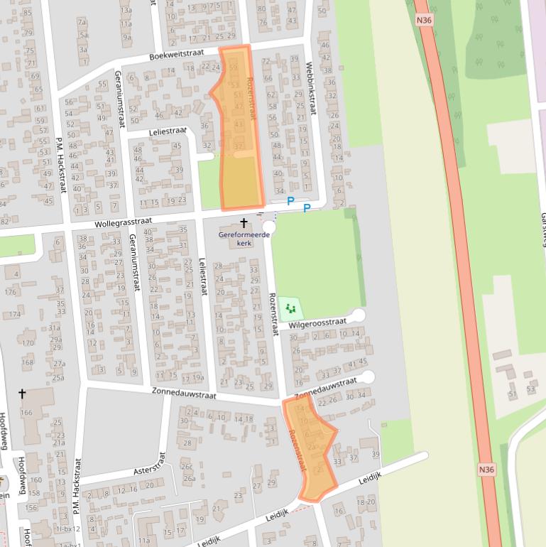 Kaart van postcodegebied 7676CL.