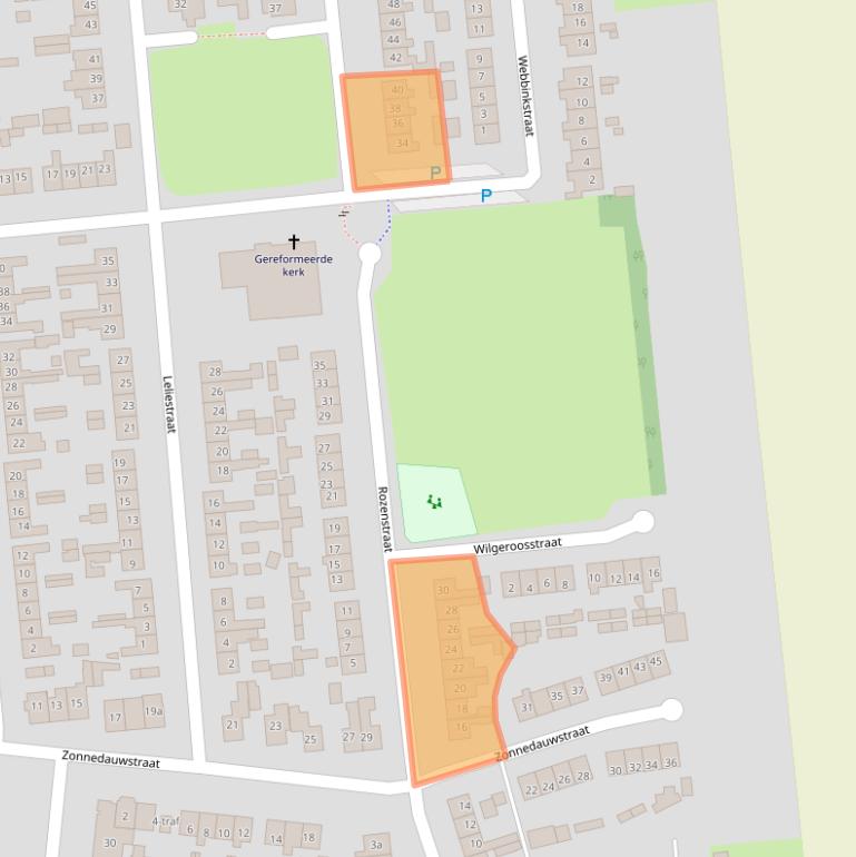 Kaart van postcodegebied 7676CM.