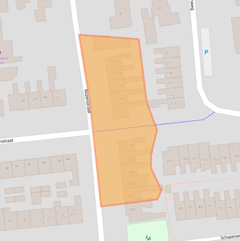 Kaart van postcodegebied 7676CR.