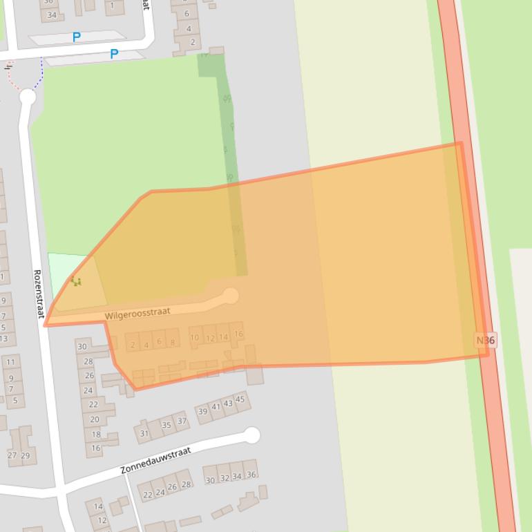 Kaart van postcodegebied 7676CS.