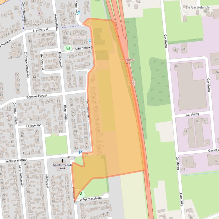 Kaart van postcodegebied 7676CV.