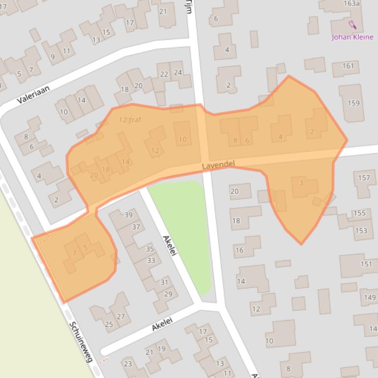 Kaart van postcodegebied 7676DD.