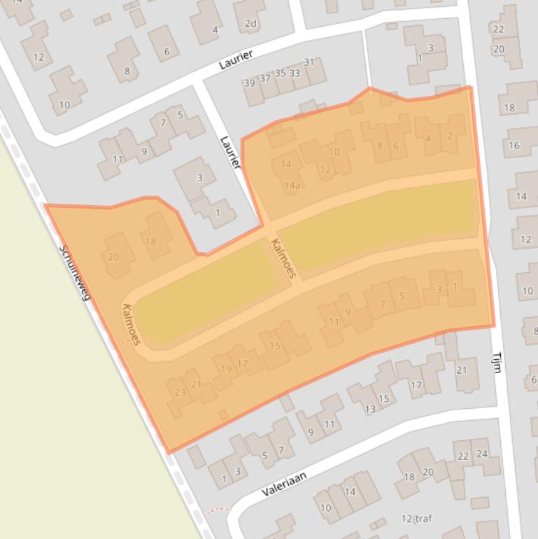 Kaart van postcodegebied 7676DH.