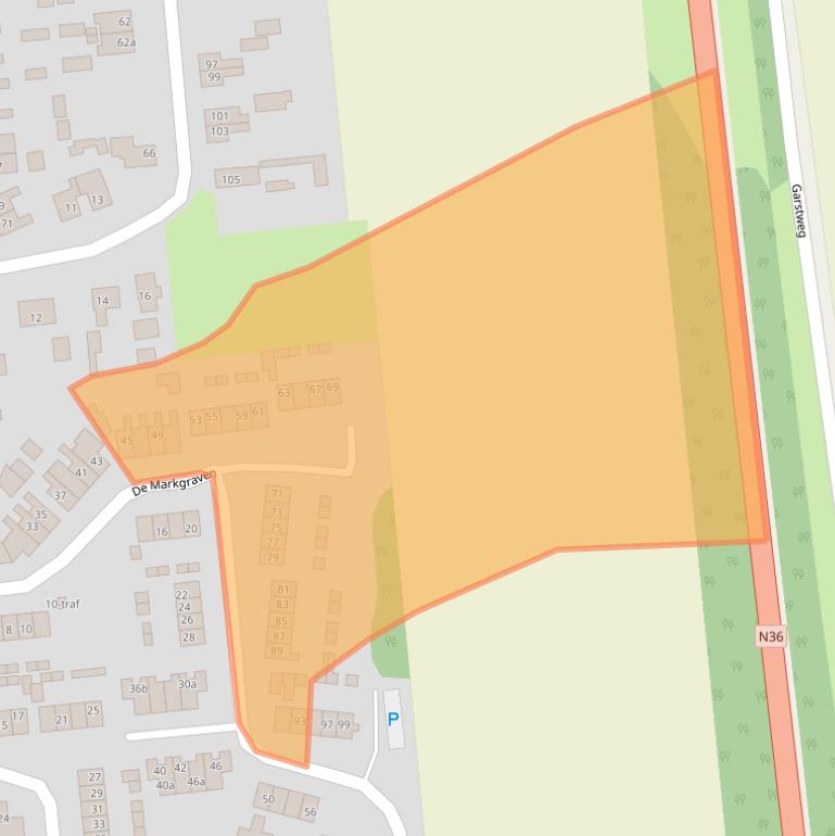 Kaart van postcodegebied 7676EJ.
