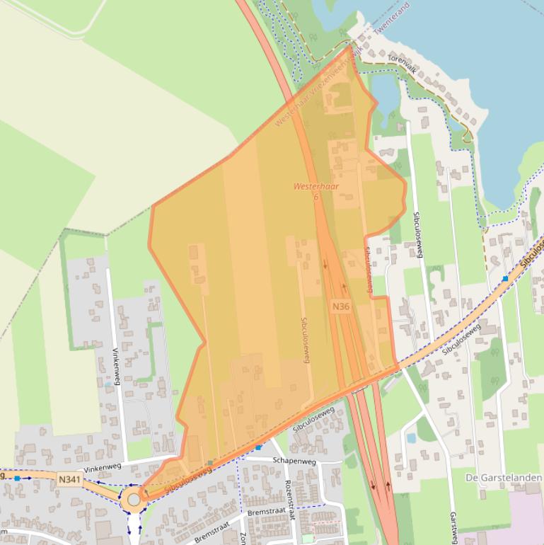 Kaart van postcodegebied 7676PA.