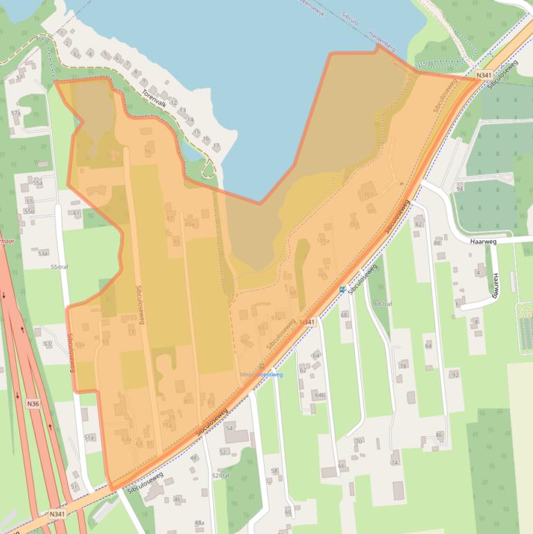 Kaart van postcodegebied 7676PB.