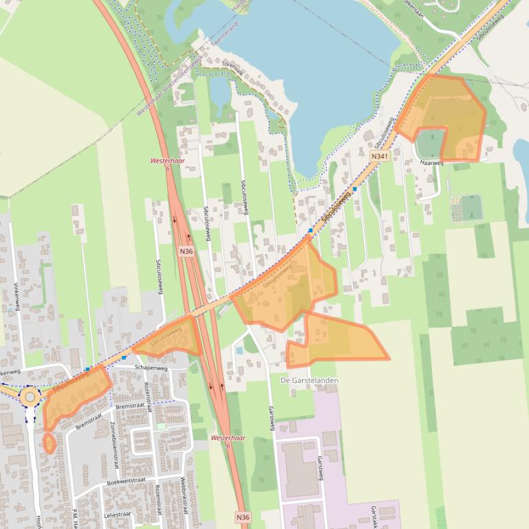 Kaart van postcodegebied 7676PC.